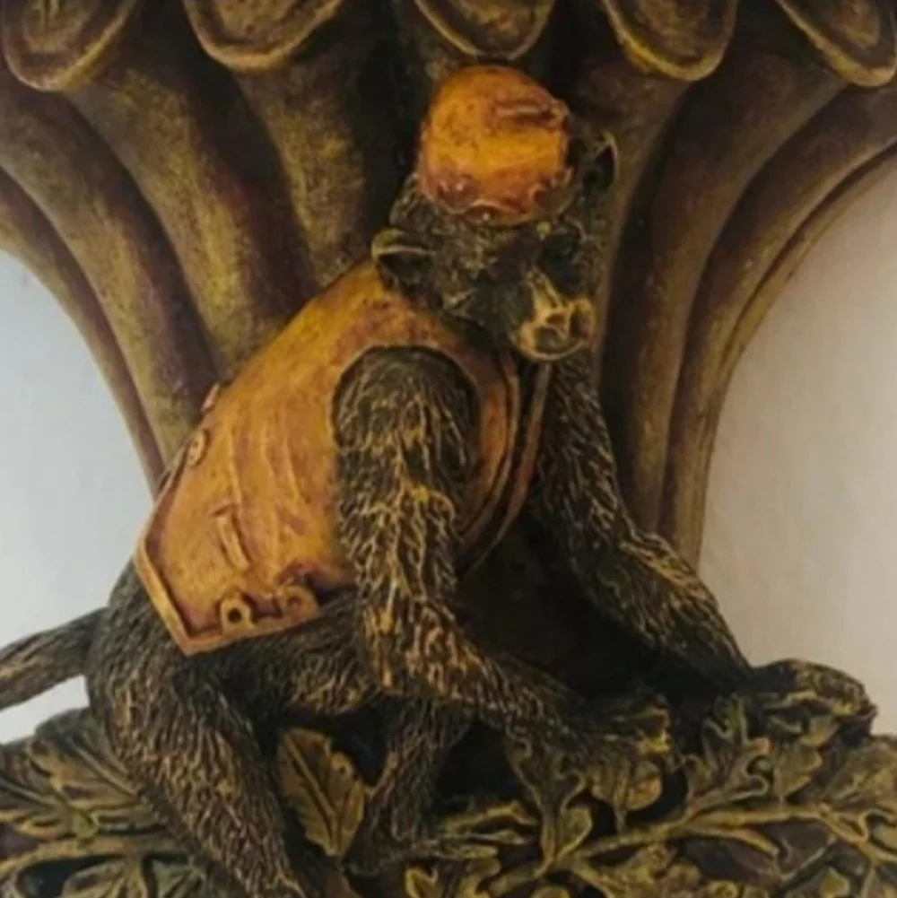 Vintage Palm Beach Regency Bellhop Monkey Sconce display shelves